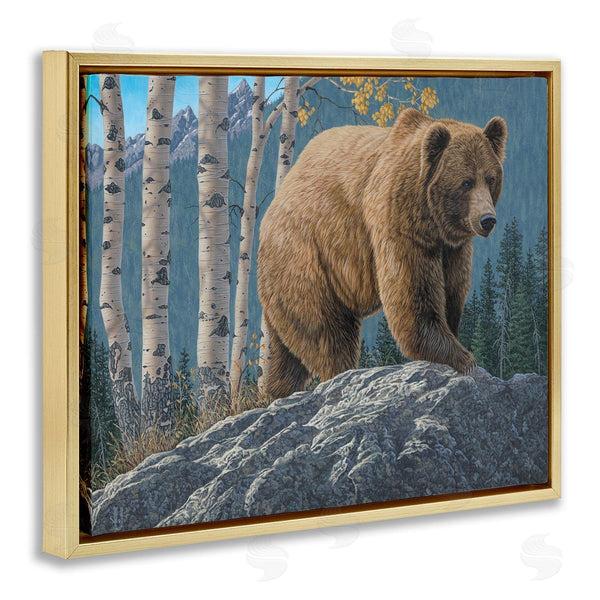 Stupell Industries Jeff Hoff | Brown Bear On Rock