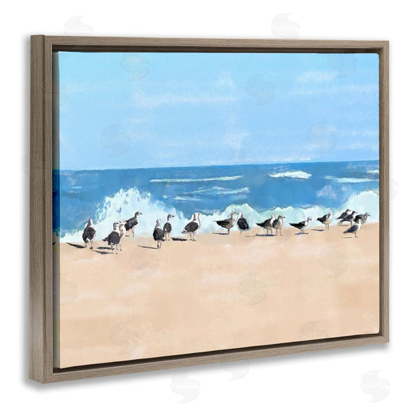 Stupell Industries Jeff Pica | Sunny Beach Day Birds