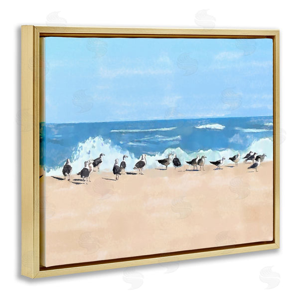 Stupell Industries Jeff Pica | Sunny Beach Day Birds