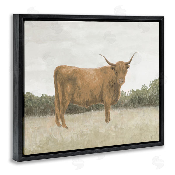 Stupell Industries Jen Eitel | Brown Cattle Gazing