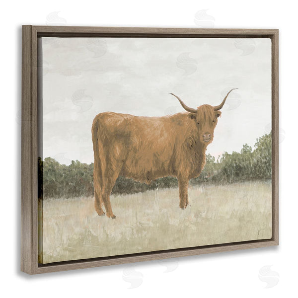 Stupell Industries Jen Eitel | Brown Cattle Gazing