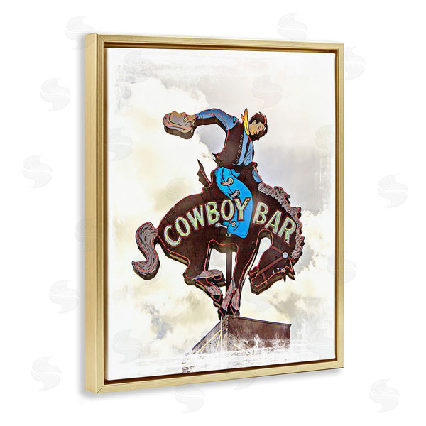 Stupell Industries Jerry Cowherd | Cowboy Bar Sign