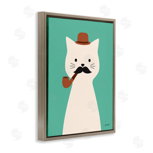 Stupell Industries Jessica Beck | Cat Smoking Pipe