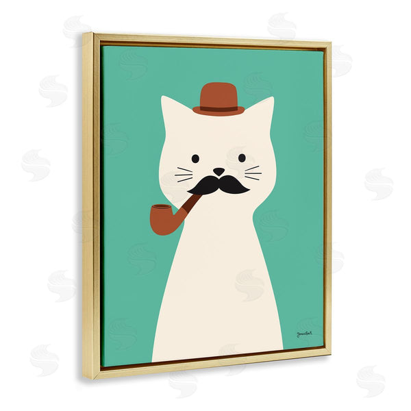 Stupell Industries Jessica Beck | Cat Smoking Pipe