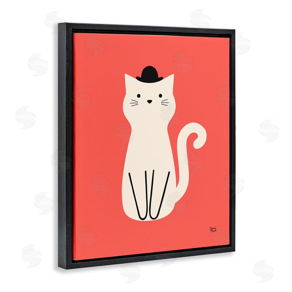 Stupell Industries Jessica Beck | Cat With Top Hat