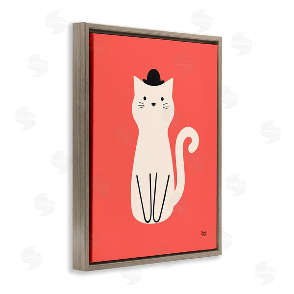 Stupell Industries Jessica Beck | Cat With Top Hat
