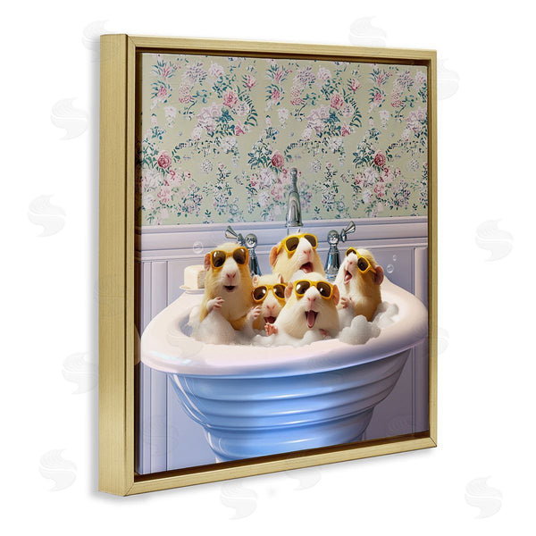 Stupell Industries Jim Baldwin | Guinea Pigs Sink