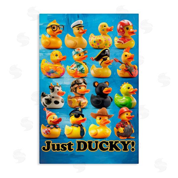 stupell industries Jim Baldwin | Just Ducky on Blue
