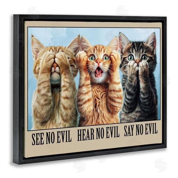 Stupell Industries Jim Baldwin | See No Evil Cats