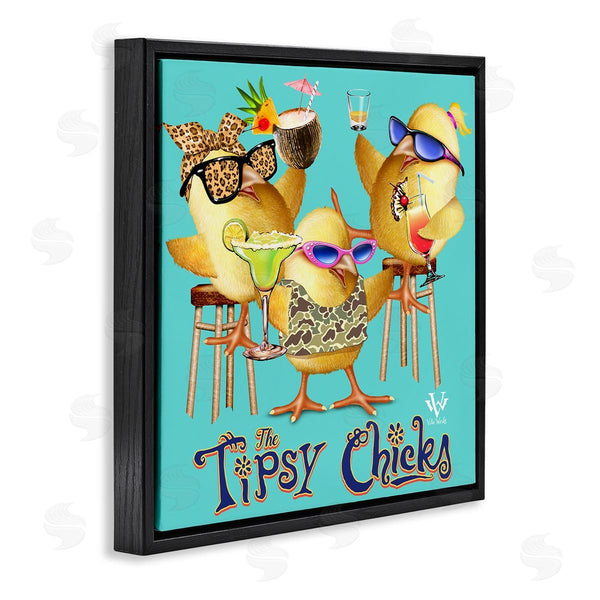 Stupell Industries Jim Baldwin | Tipsy Chicks Groovy