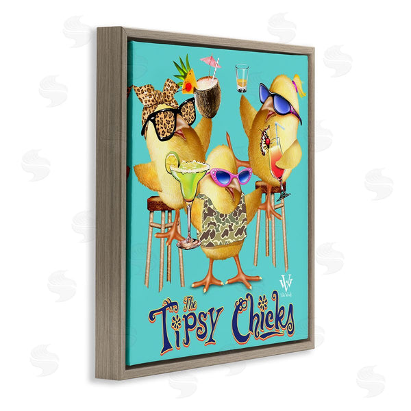 Stupell Industries Jim Baldwin | Tipsy Chicks Groovy