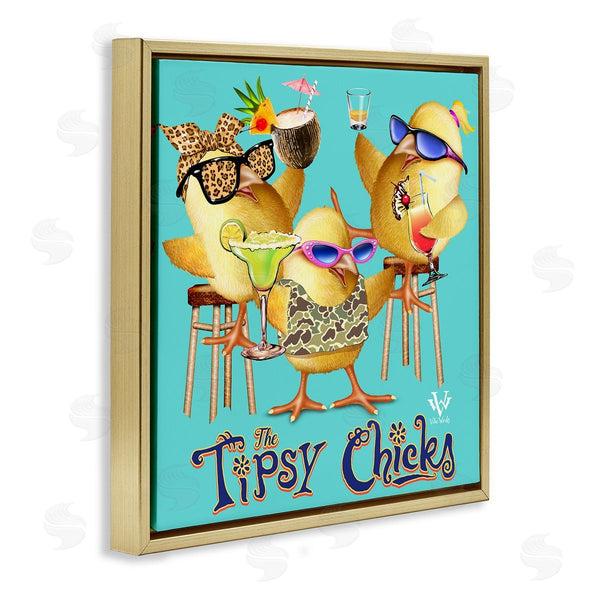 Stupell Industries Jim Baldwin | Tipsy Chicks Groovy