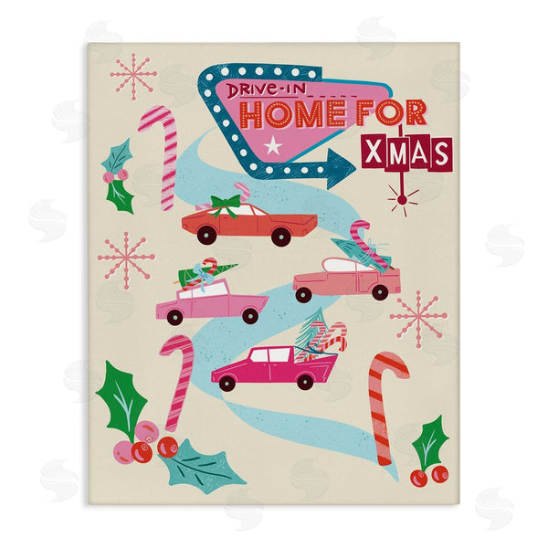 stupell industries Jo Reid | Drive-In Christmas Fun