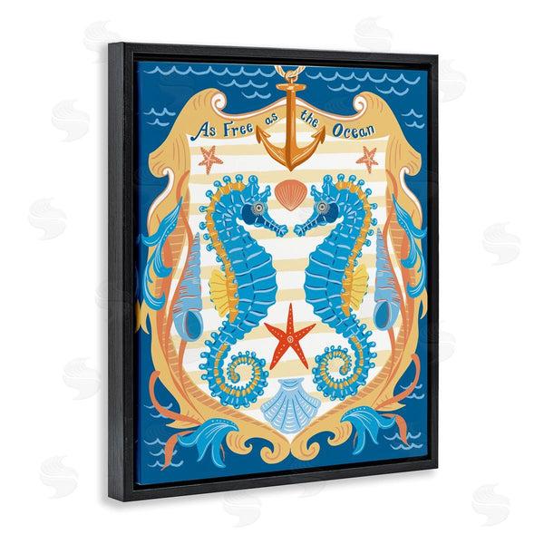 Stupell Industries Jo Reid | Free As Ocean Seahorses
