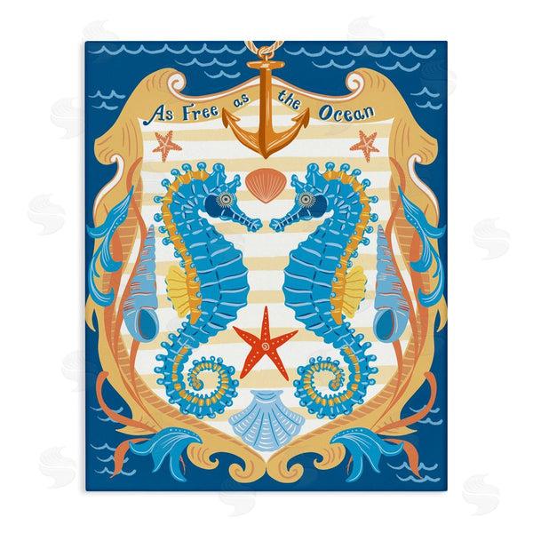 stupell industries Jo Reid | Free As Ocean Seahorses