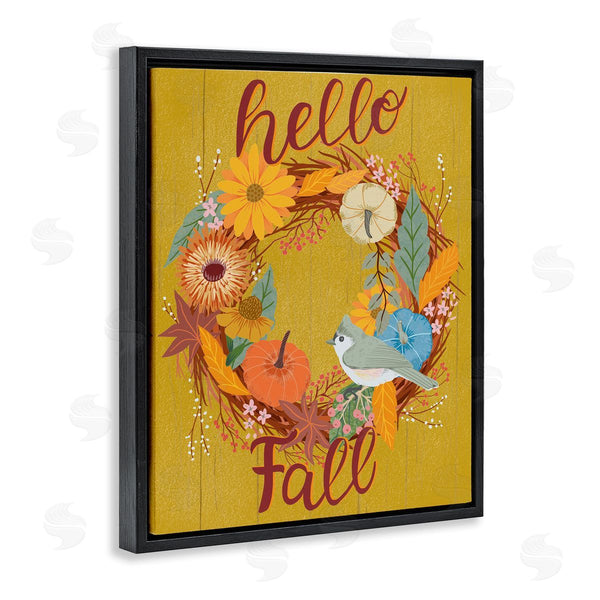 Stupell Industries Jo Reid | Hello Fall Bird Wreath