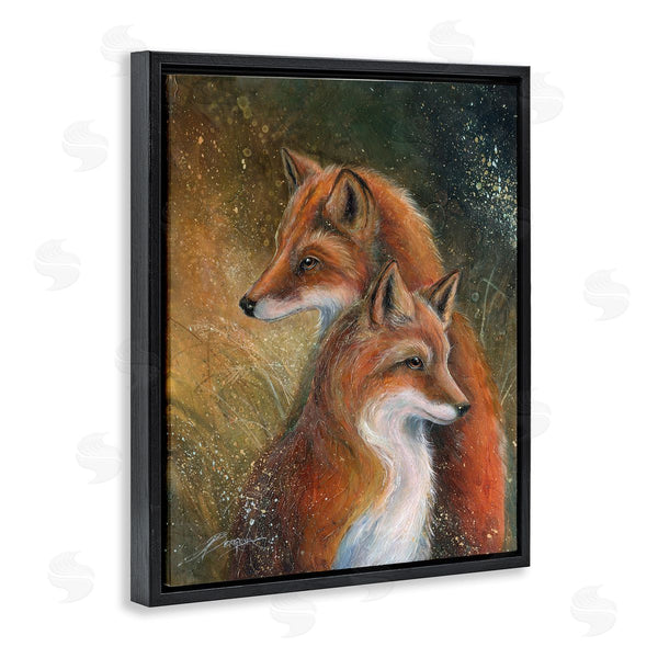 Stupell Industries Jody Bergsma | Fox Pair Portrait