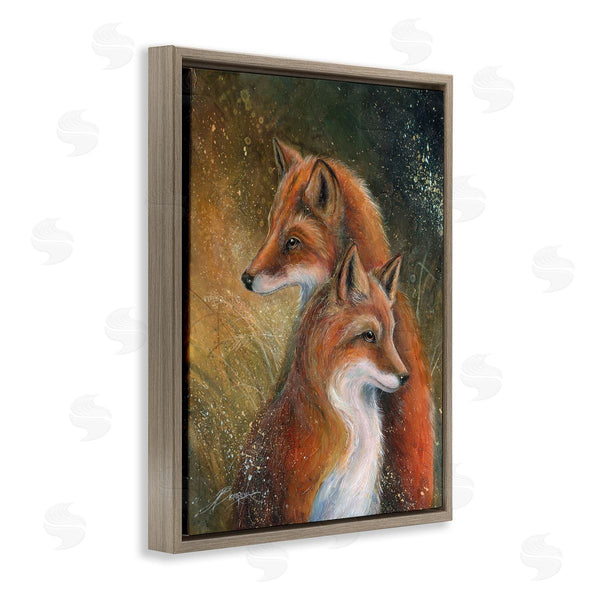 Stupell Industries Jody Bergsma | Fox Pair Portrait