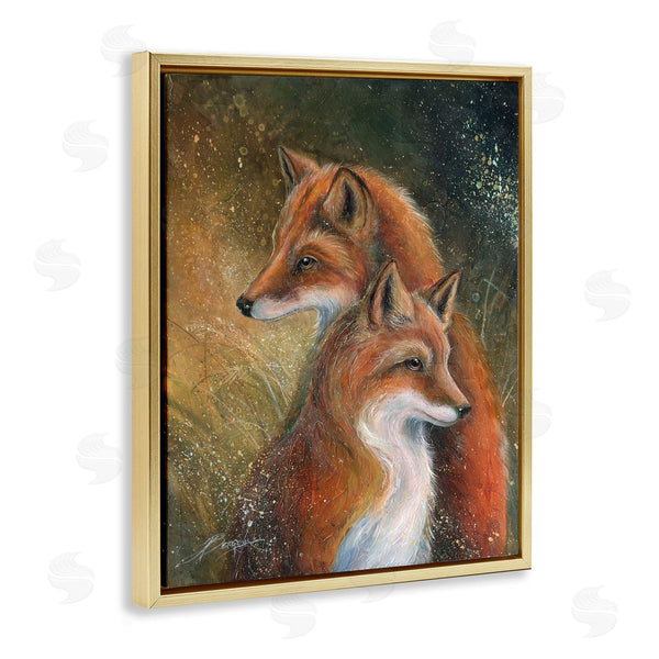 Stupell Industries Jody Bergsma | Fox Pair Portrait