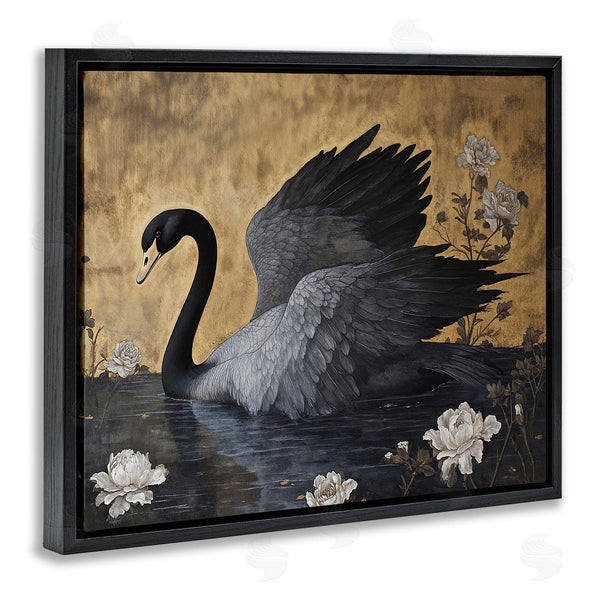 Stupell Industries Jose Perez | Dark Swan On Lake