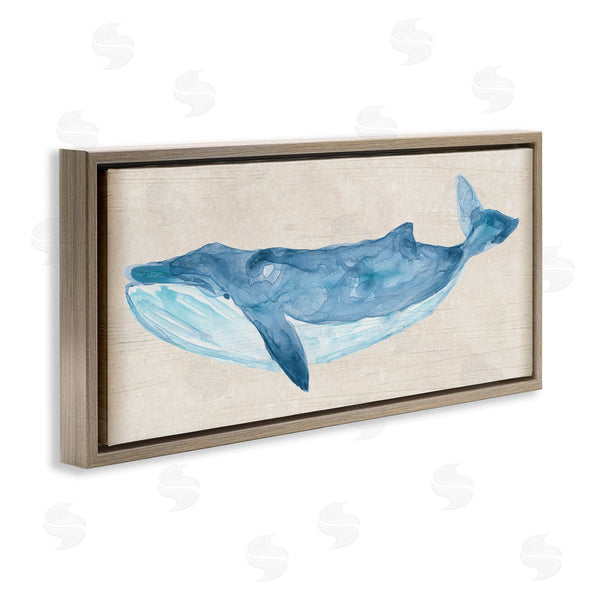Stupell Industries June Erica Vess | Whale On Beige