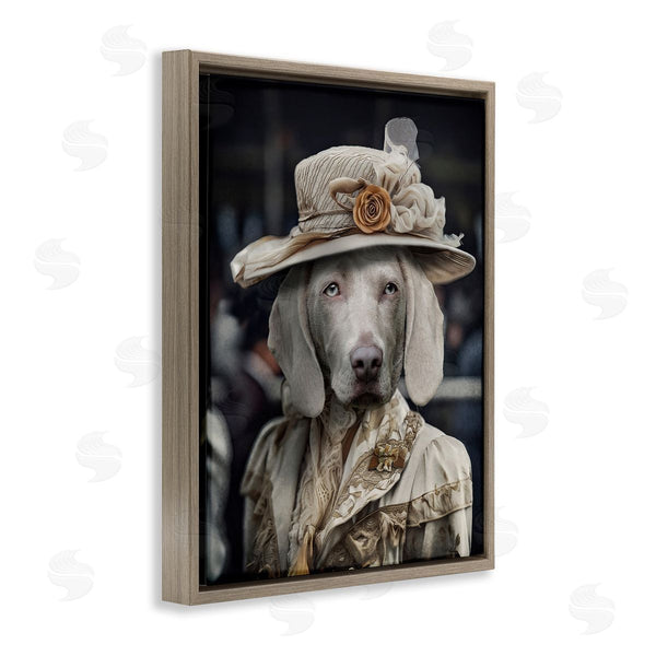 Stupell Industries Karen Burke | Dog With Floral Hat