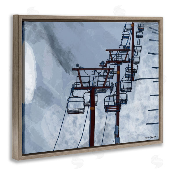 Stupell Industries Karen Dreyfus | Ski Lift Blue Sky