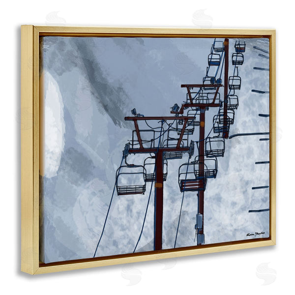 Stupell Industries Karen Dreyfus | Ski Lift Blue Sky