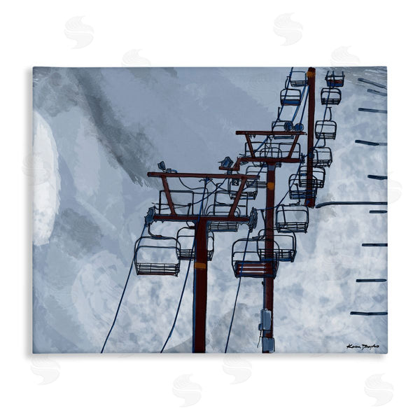 stupell industries Karen Dreyfus | Ski Lift Blue Sky