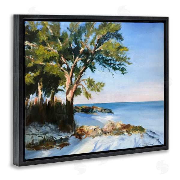 Stupell Industries Karen Lind | White Sand Beach