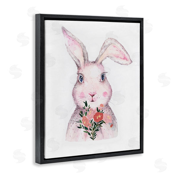 Stupell Industries Karen Smith | Pink Bunny & Flowers