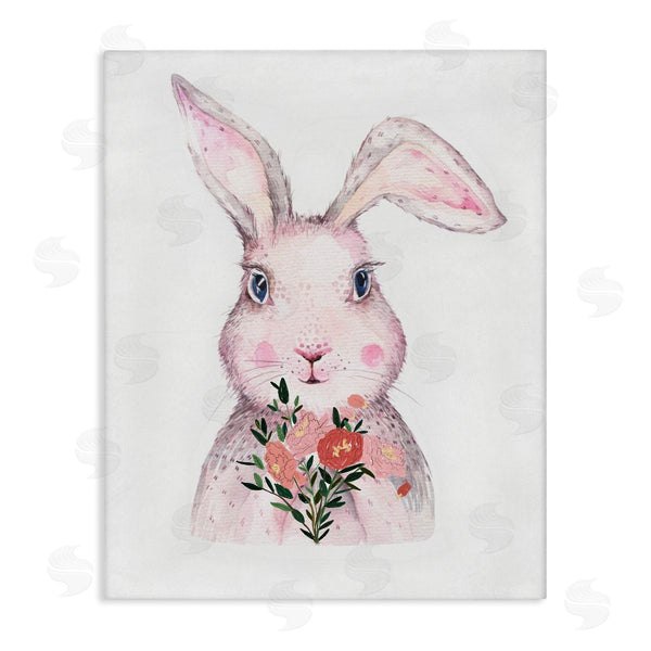stupell industries Karen Smith | Pink Bunny & Flowers