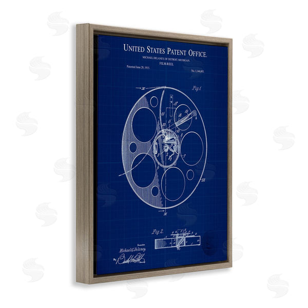 Stupell Industries Karl Hronek | Film Reel Blueprint