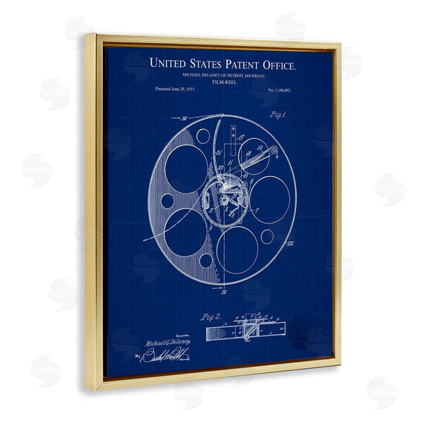 Stupell Industries Karl Hronek | Film Reel Blueprint