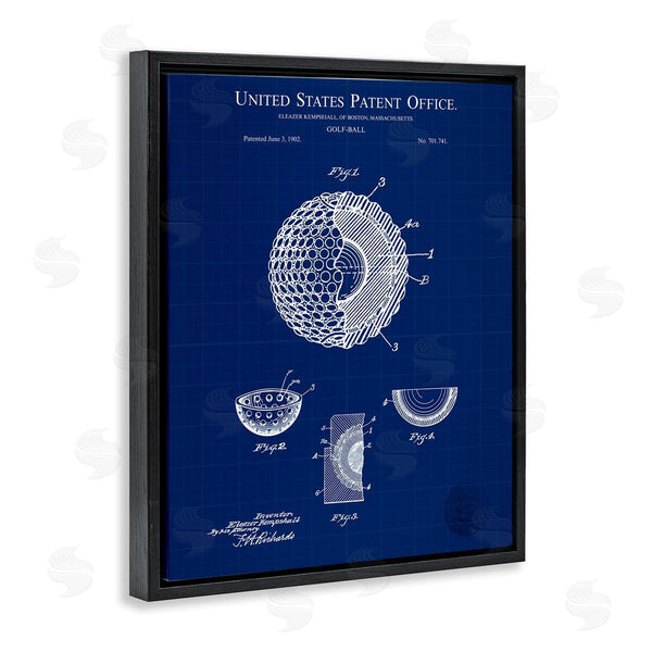 Stupell Industries Karl Hronek | Golf Ball Blueprint