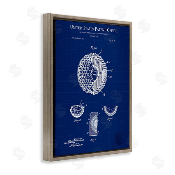 Stupell Industries Karl Hronek | Golf Ball Blueprint