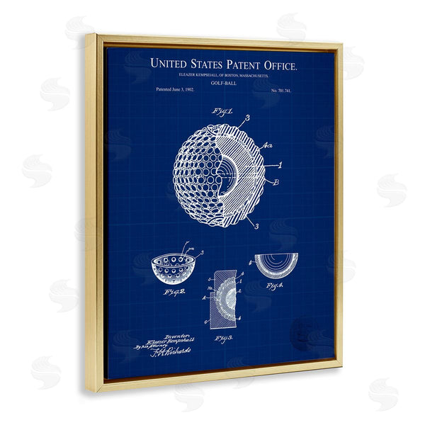 Stupell Industries Karl Hronek | Golf Ball Blueprint