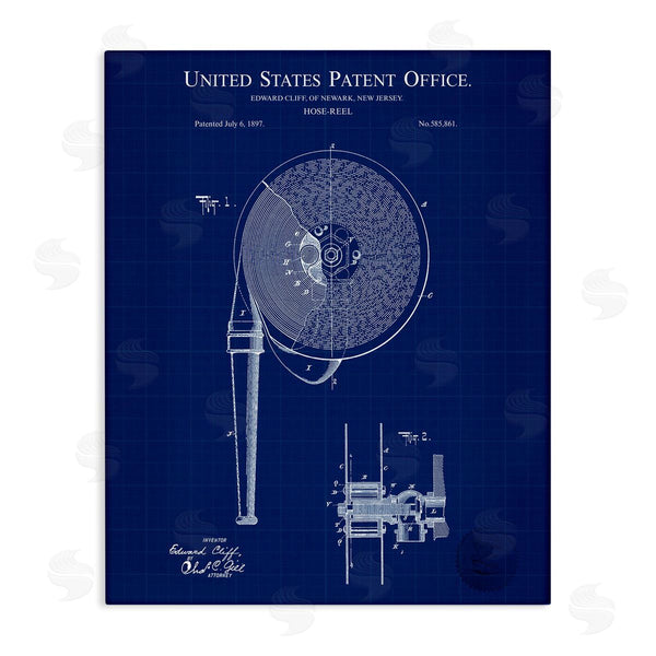 stupell industries Karl Hronek | Hose Reel Blueprint