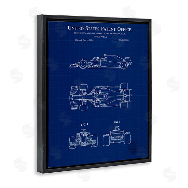 Stupell Industries Karl Hronek | Race Car Blueprint