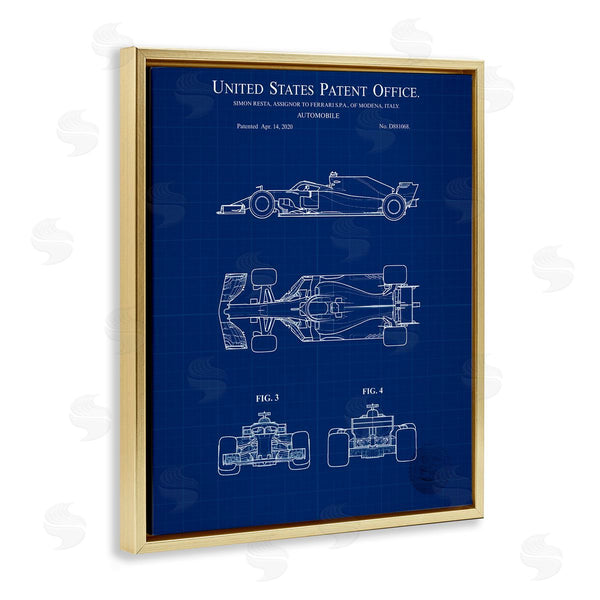 Stupell Industries Karl Hronek | Race Car Blueprint