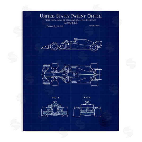 stupell industries Karl Hronek | Race Car Blueprint