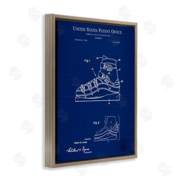 Stupell Industries Karl Hronek | Ski Boot Blueprint