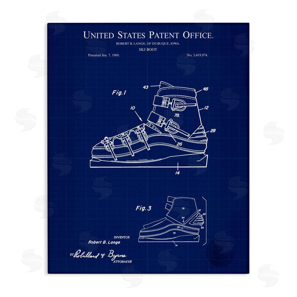 stupell industries Karl Hronek | Ski Boot Blueprint
