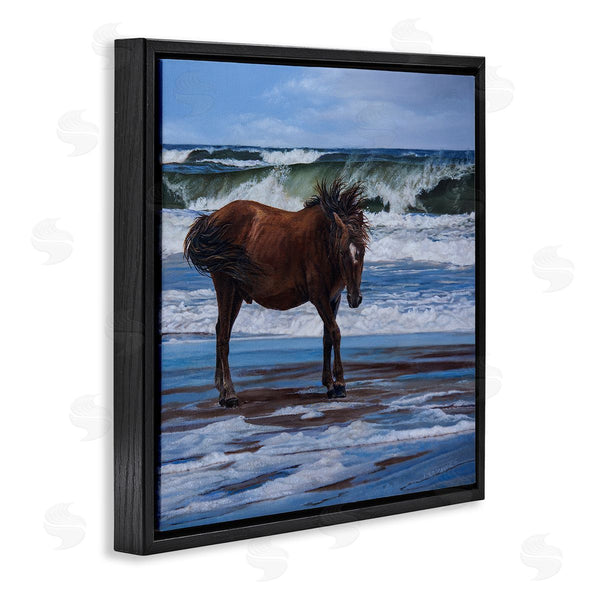 Stupell Industries Karla Mann | Horse On Ocean Shore