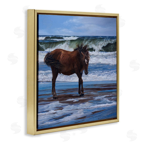 Stupell Industries Karla Mann | Horse On Ocean Shore