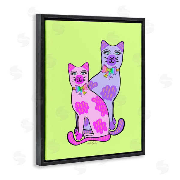 Stupell Industries Katie Conley | Funky Bright Cats
