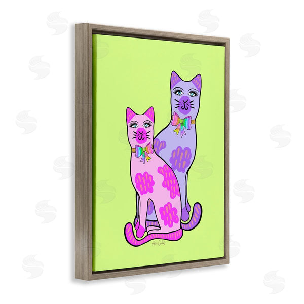 Stupell Industries Katie Conley | Funky Bright Cats
