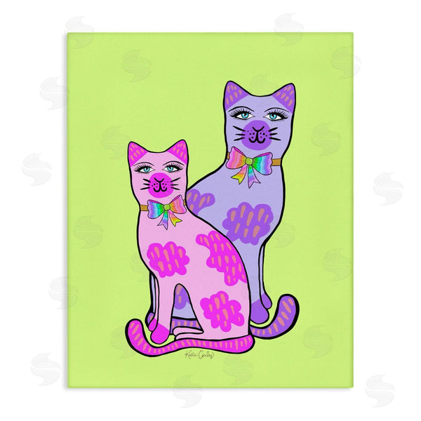 stupell industries Katie Conley | Funky Bright Cats