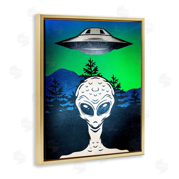 Stupell Industries Kim Allen | Alien And UFO Scene