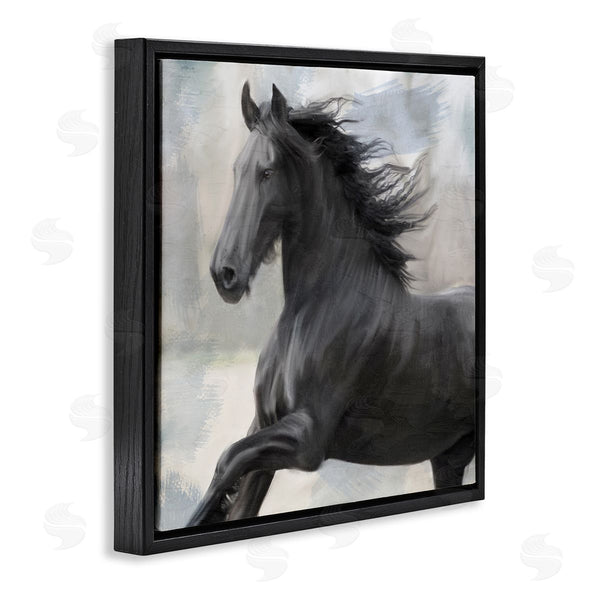 Stupell Industries Kim Allen | Black Stallion Horse